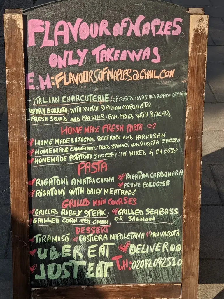Menu_Flavours of Naples_Merthyr Tydfil County Borough_image_2