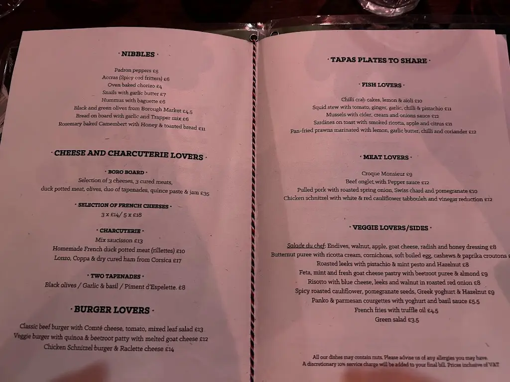 Menu_Boro Bistro_Merthyr Tydfil County Borough_image_2