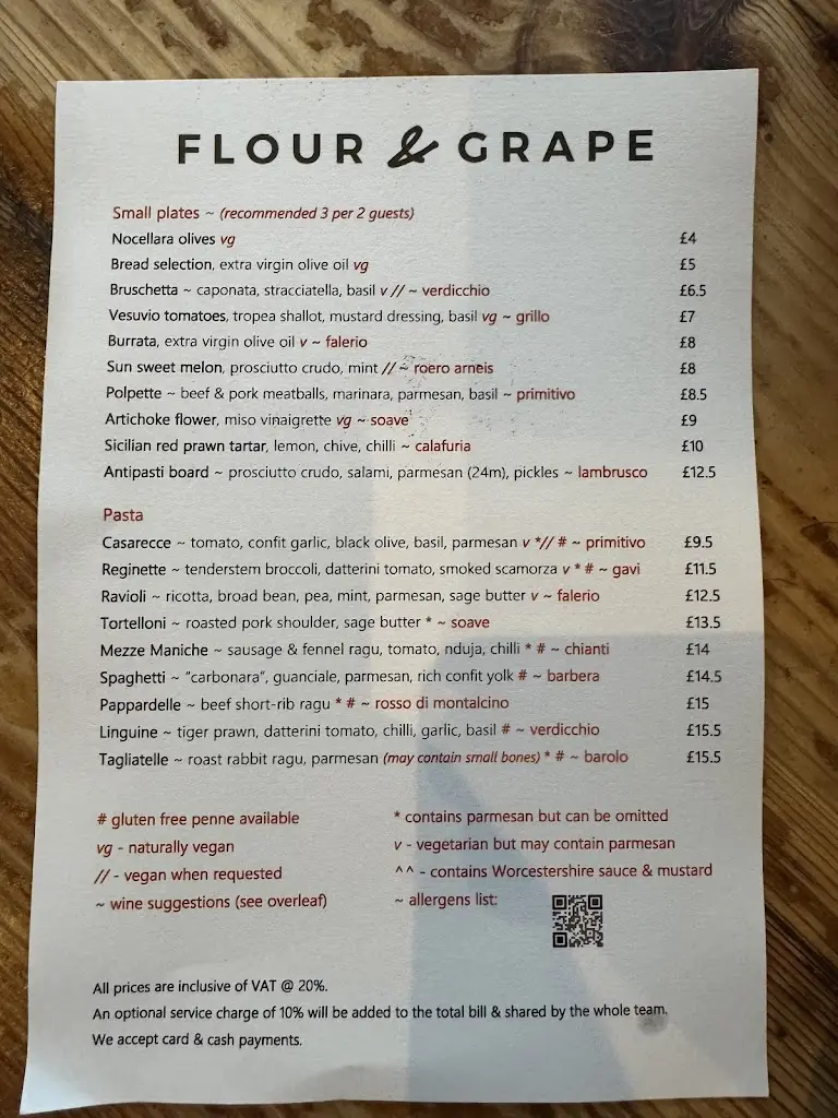 Menu_Flour & Grape_Merthyr Tydfil County Borough_image_1