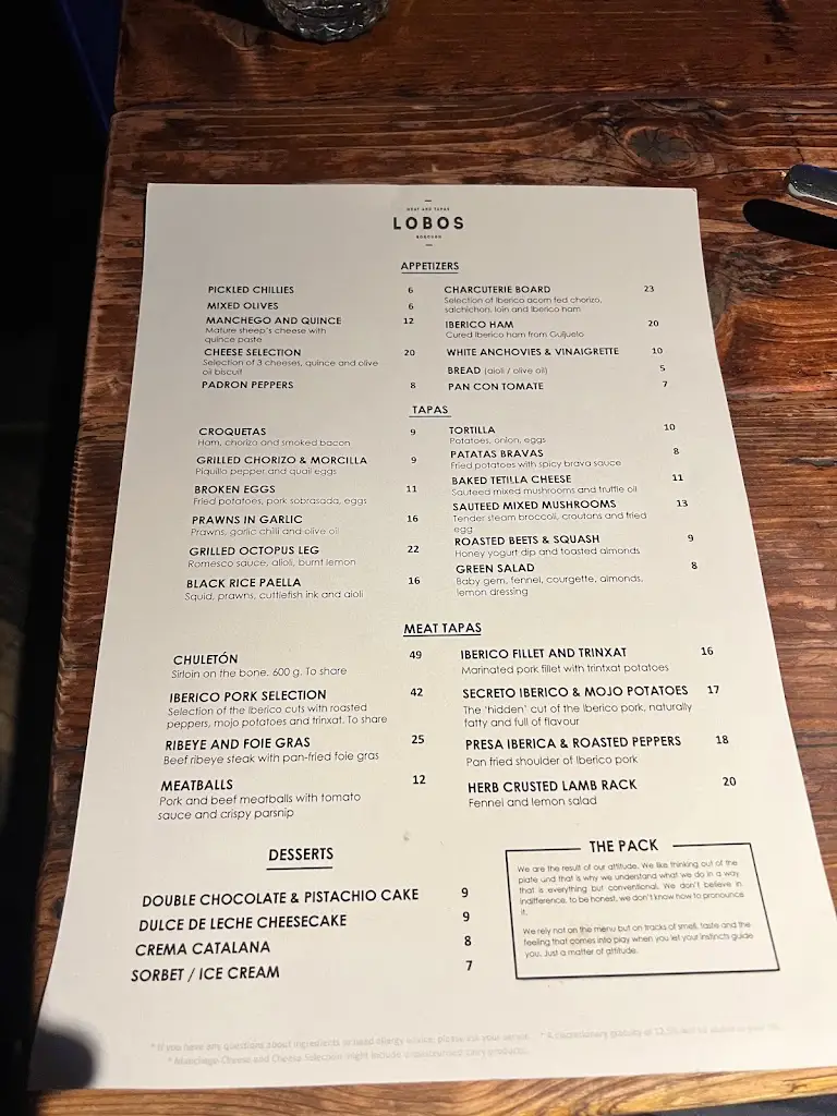 Menu_Lobos Meat and Tapas_Merthyr Tydfil County Borough_image_2