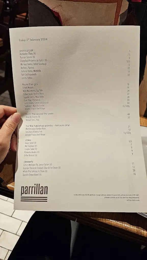 Menu_Parrillan Borough Yards_Merthyr Tydfil County Borough_image_3