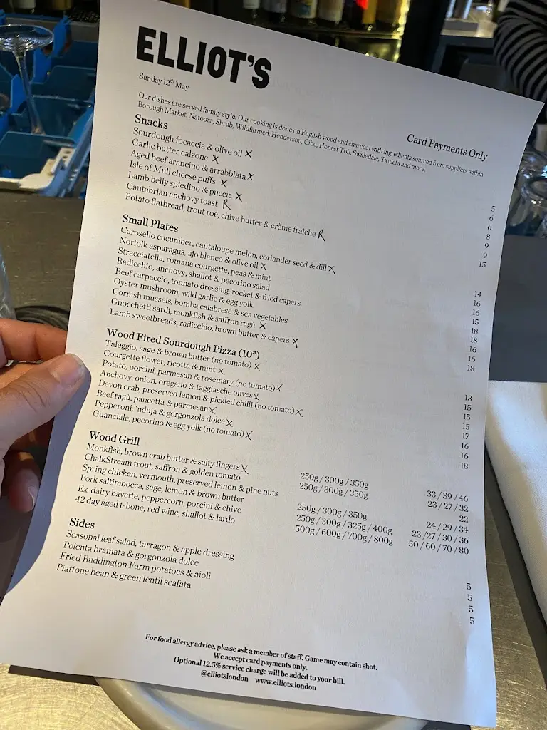 Menu_Elliot's - Borough Market_Merthyr Tydfil County Borough_image_3