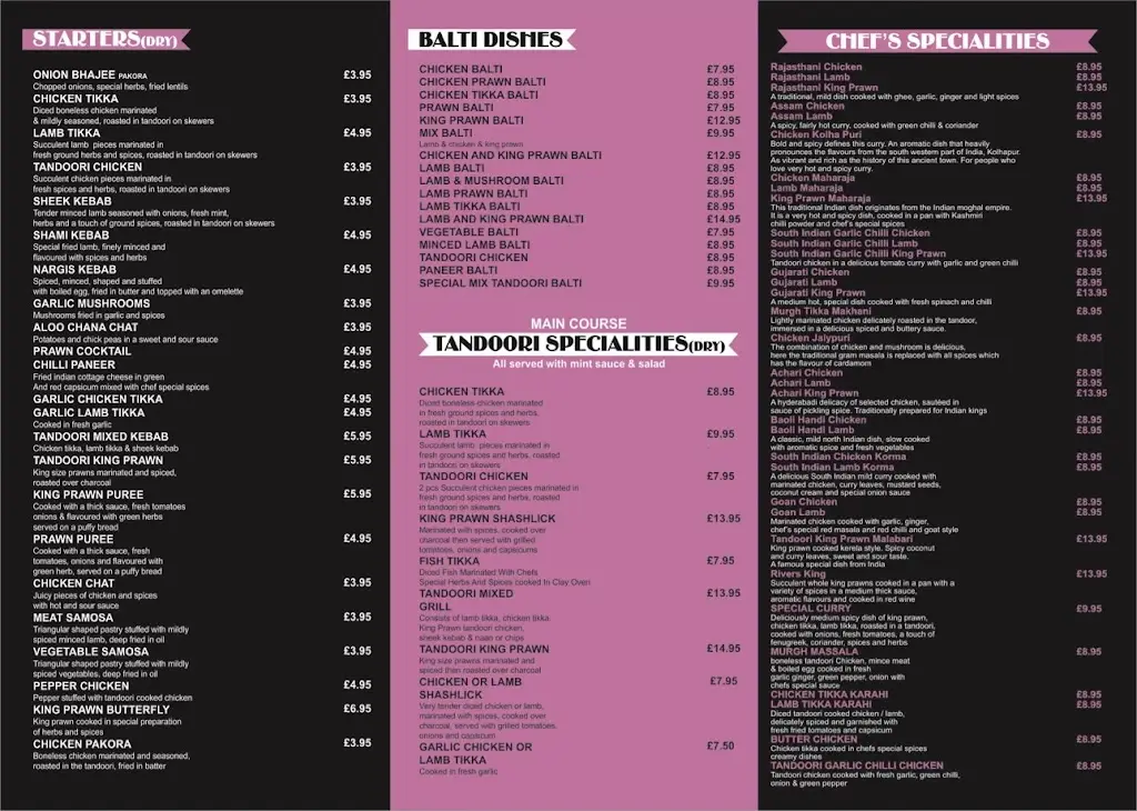 Menu_Spice House_Alveley_image_1