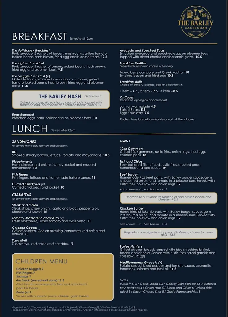 Menu_The Barley Gastrobar_Narberth_image_1