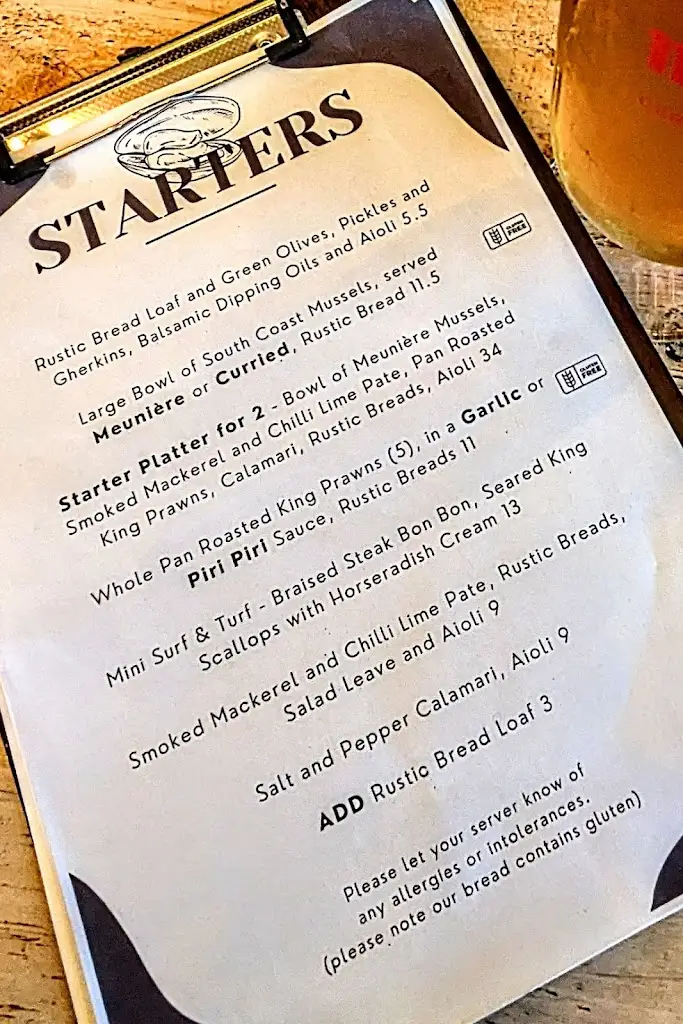 Menu_The Stone Crab_Narberth_image_1