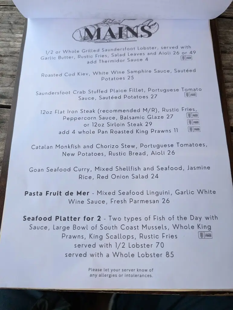 Menu_The Stone Crab_Narberth_image_4