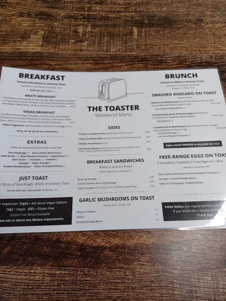 Menu_The Toaster_Bishops Stortford_image_4