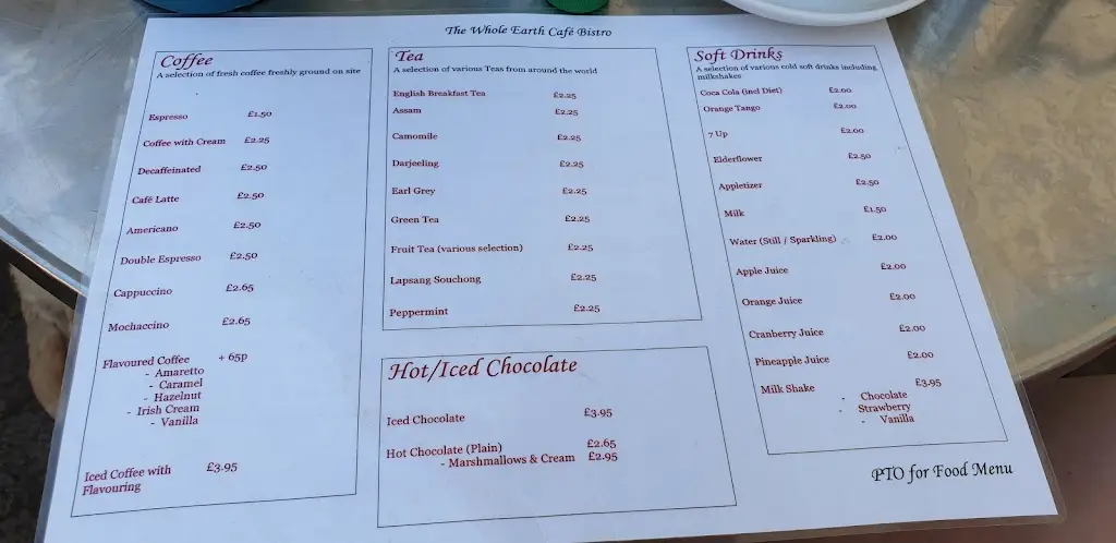 Menu_Whole Earth Bistro_Monmouth_immagine_2