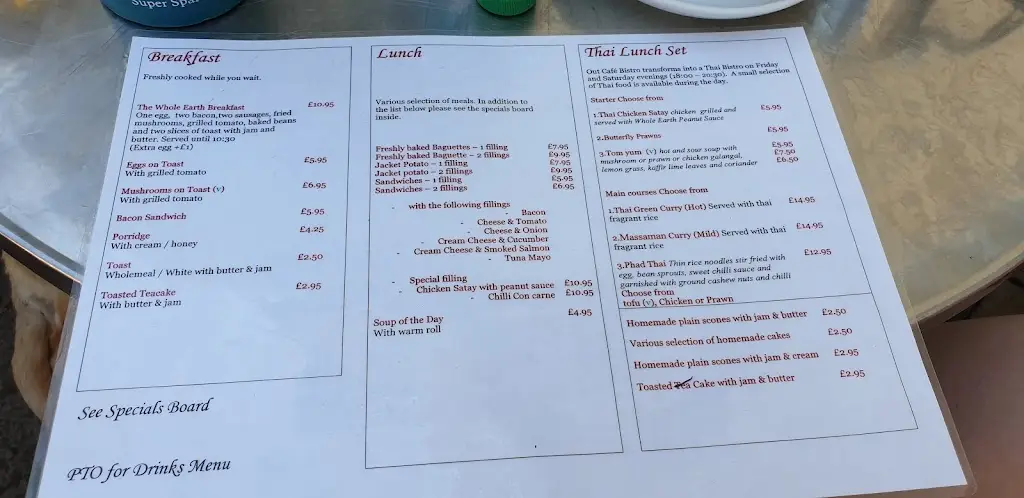 Menu_Whole Earth Bistro_Monmouth_immagine_3