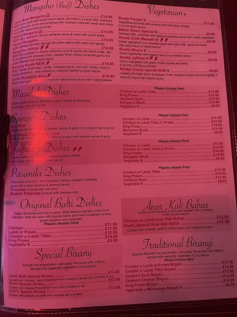 Menu_Jewel Balti Monmouth_Monmouth_image_1
