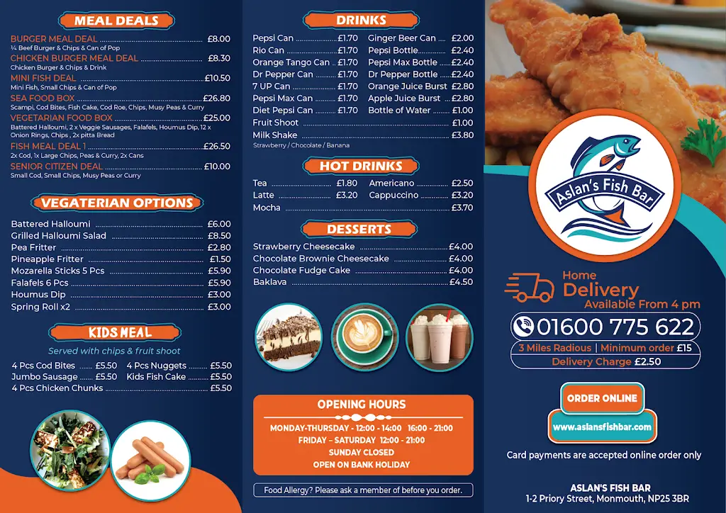 Menu_Aslan's Fish Bar_Monmouth_imagen_1