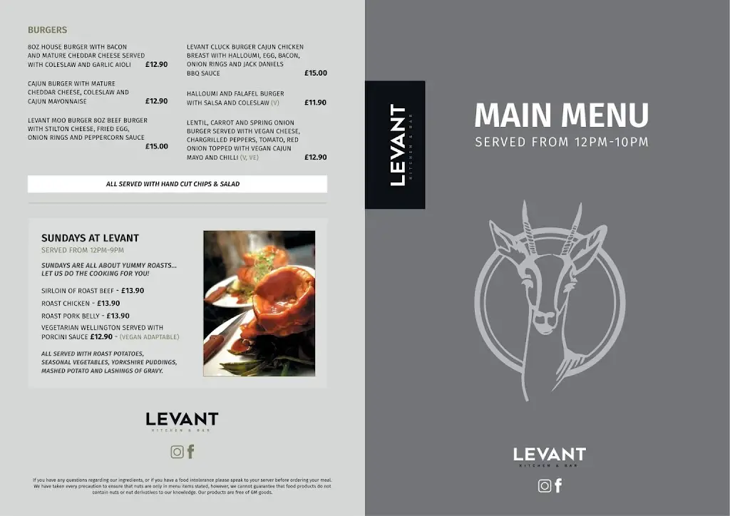 Menu_Levant Kitchen & Bar Wrexham_Marchwiel_imagen_3