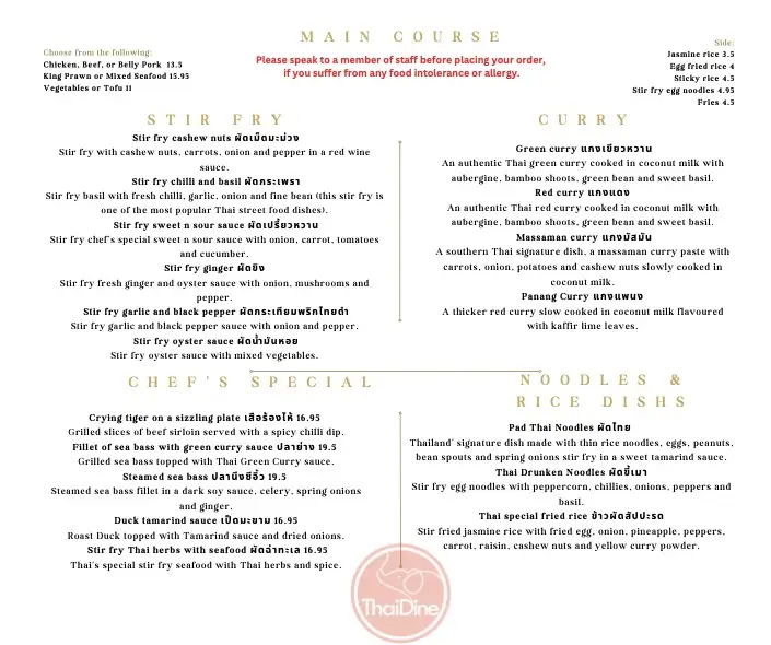 Menu_ThaiDine Wrexham_Marchwiel_image_1