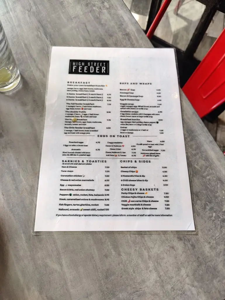 Menu_High Street Feeder_Marchwiel_image_1