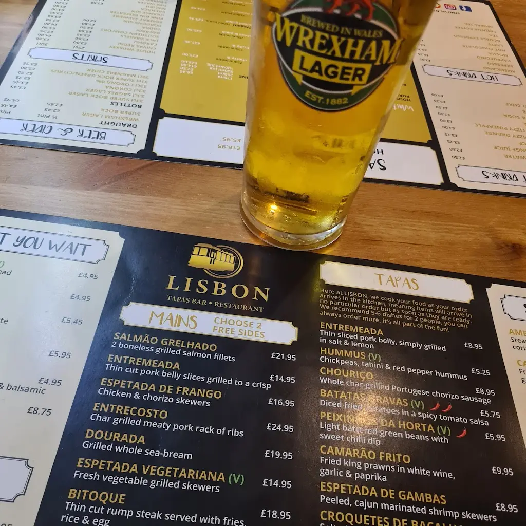 Menu_Lisbon Tapas Restaurant_Marchwiel_immagine_3