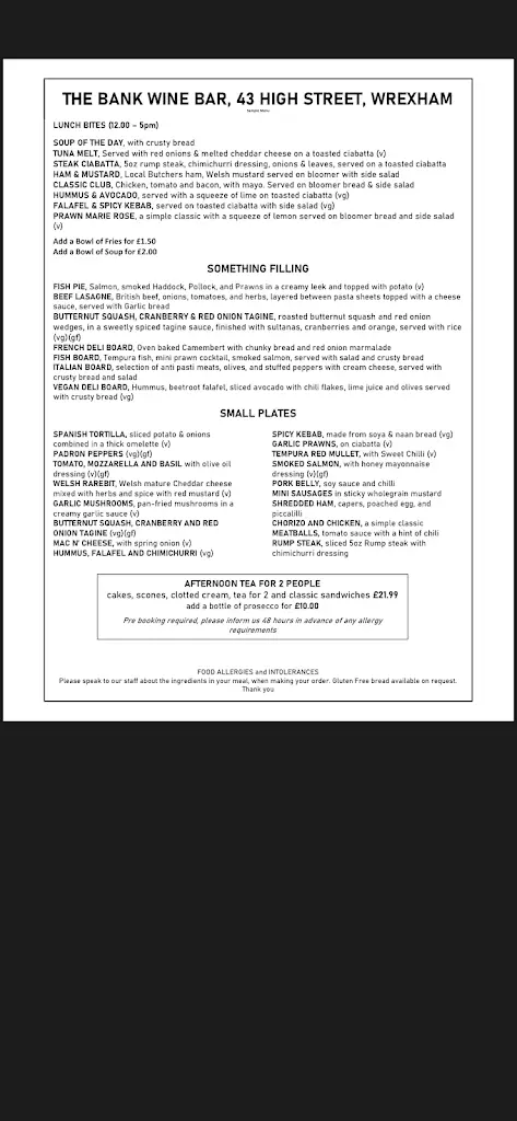 Menu_The Bank Wine Bar & Bistro_Marchwiel_image_4