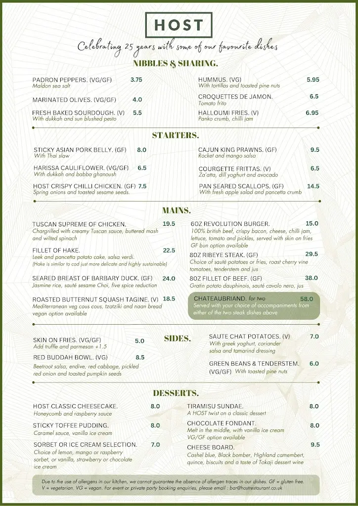 Menu_Host Grill Restaurant Bishop’s Stortford_Bishops Stortford_image_2