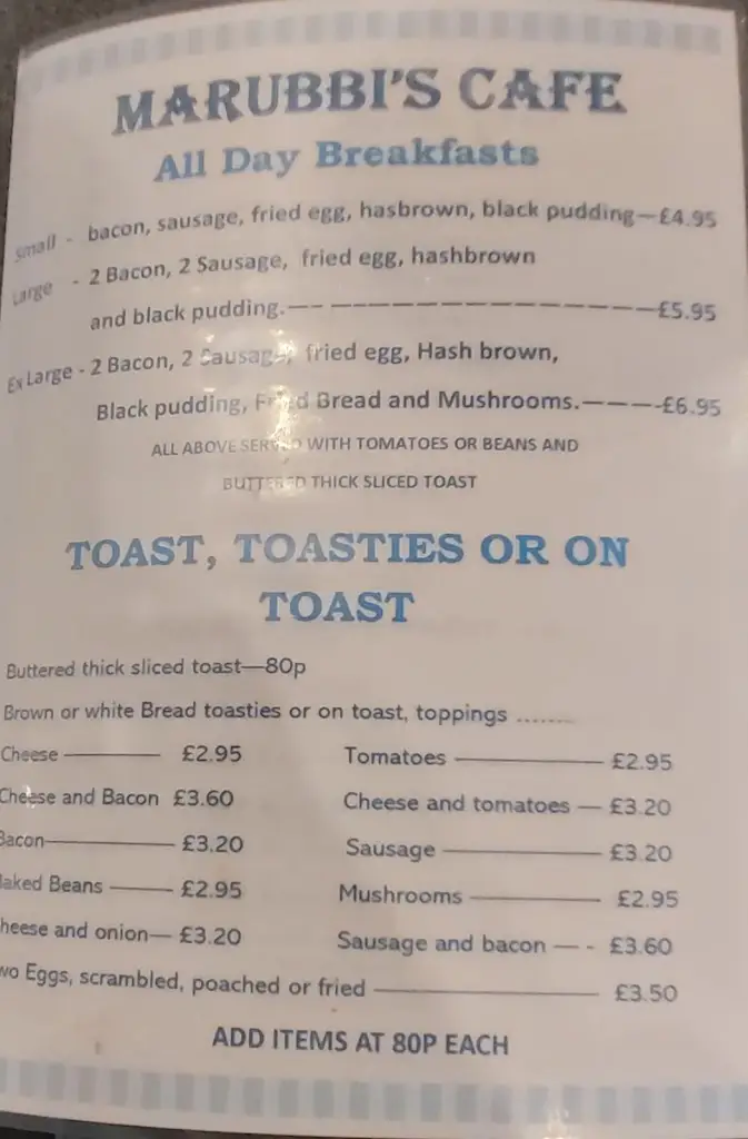 Menu_A Marubbi & Son_Marchwiel_image_3