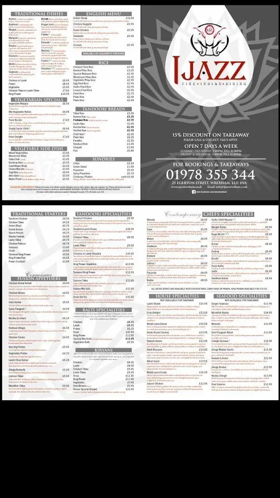 Menu_Ijazz Indian Cuisine_Marchwiel_image_3