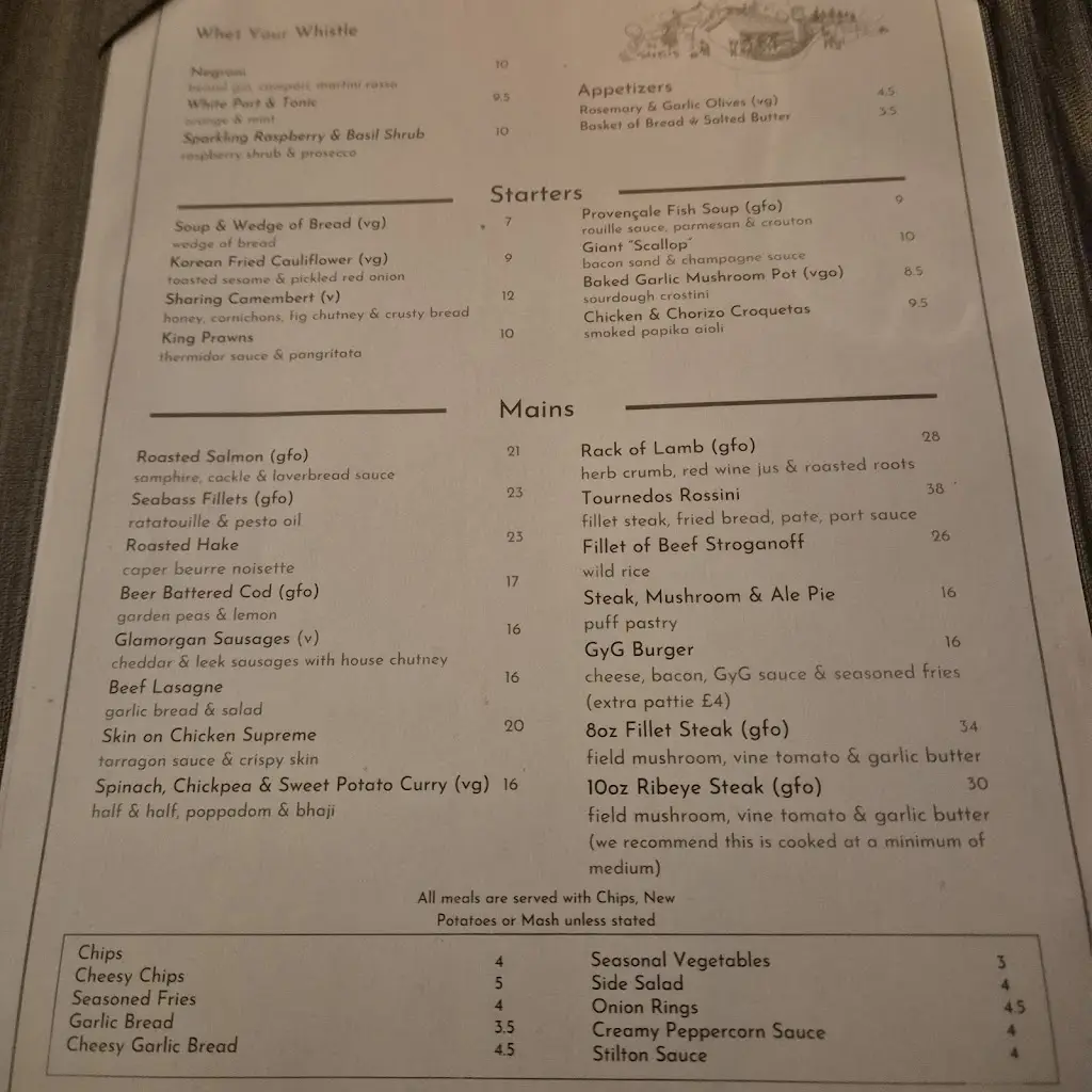 Menu_The Gwaelod-y-Garth Inn_Radyr_image_1