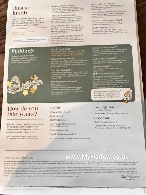 Menu_Three Horseshoes_Bishops Stortford_image_1