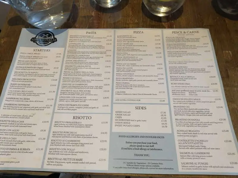 Menu_Amici D’Italia Pontypool_Pontypool_image_1