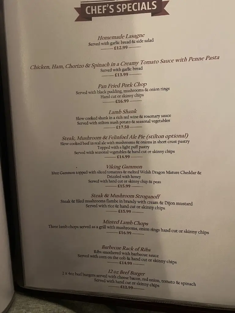 Menu_Little Crown Inn_Pontypool_immagine_3