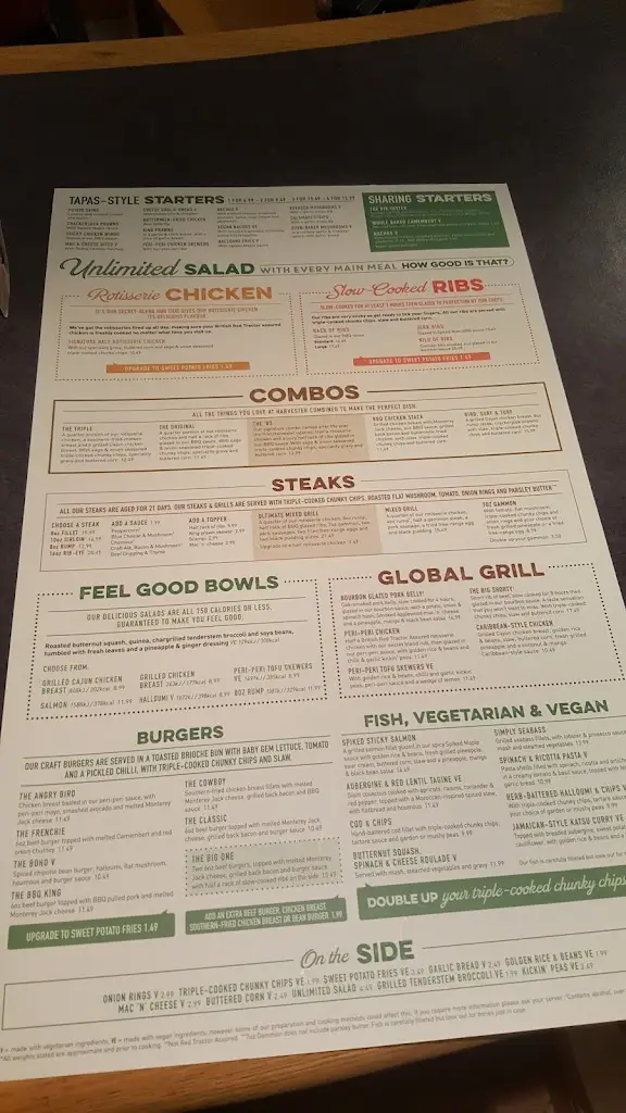 Menu_Harvester Pontypool_Pontypool_image_4