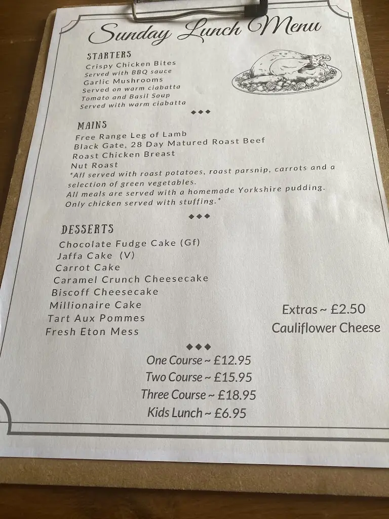 Menu_The Horse & Jockey_Pontypool_image_3