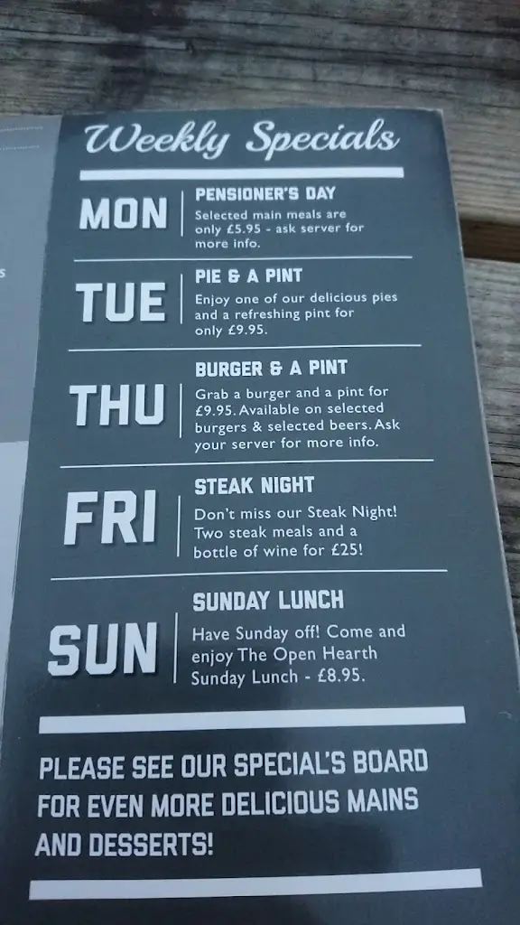 Menu_The Open Hearth_Pontypool_image_2