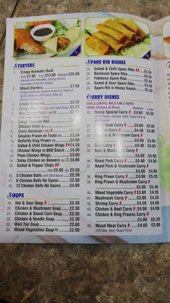 Menu_Blue Ocean Cantonese_Pontycymer_image_4