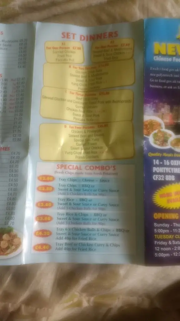 Menu_New Town_Pontycymer_image_3