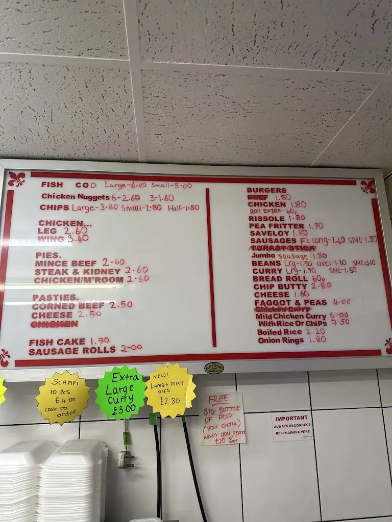 Menu_Waunbant Fish Bar_Pontycymer_image_1