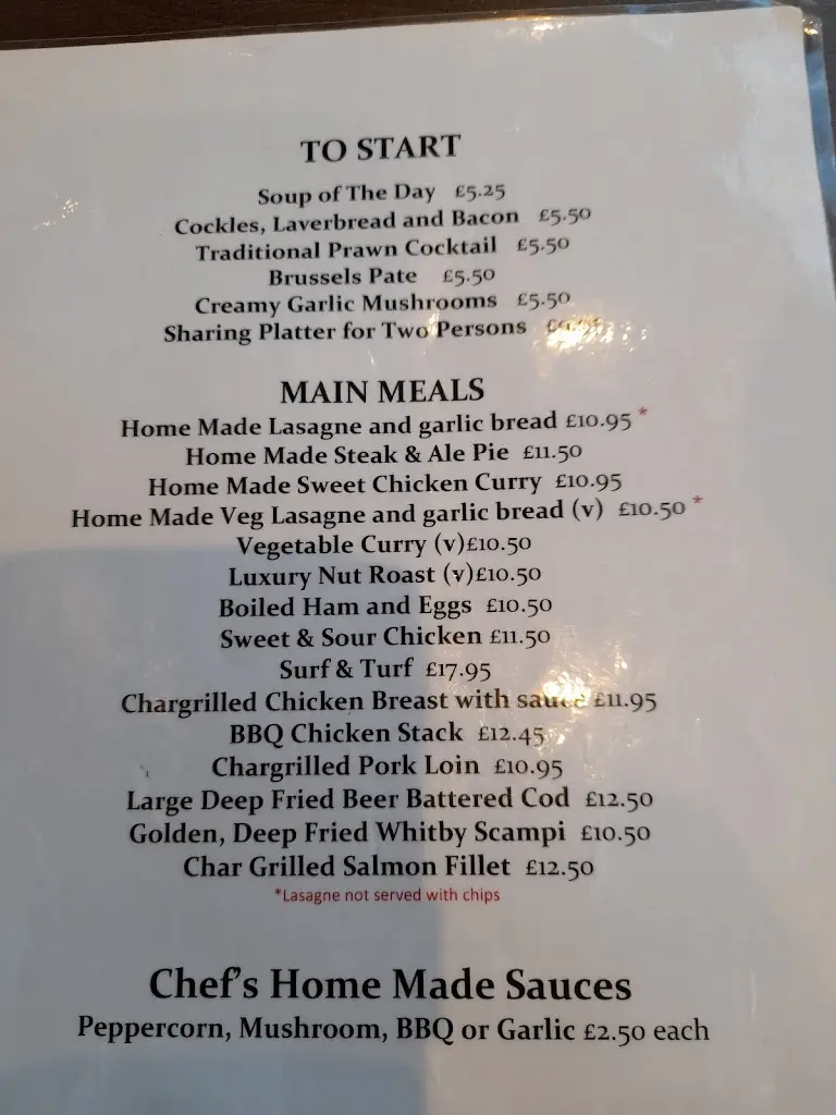 Menu_Llangeinor Arms_Pontycymer_image_2
