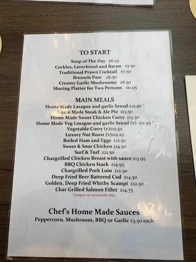 Menu_Llangeinor Arms_Pontycymer_image_3