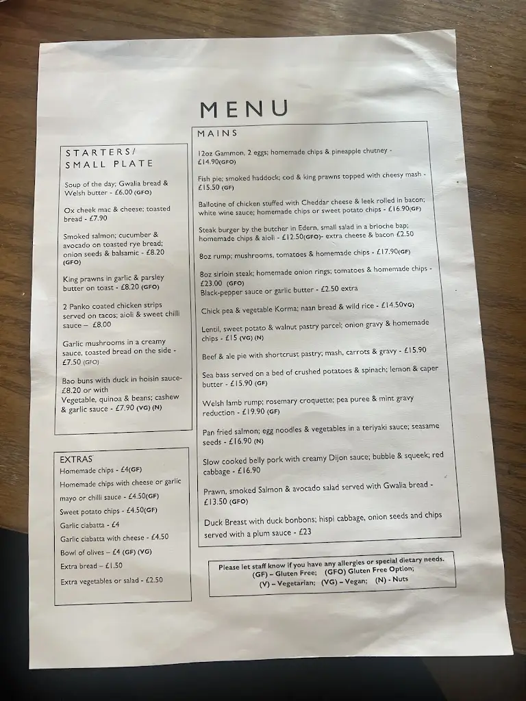 Menu_Whitehall_Pwllheli_image_3