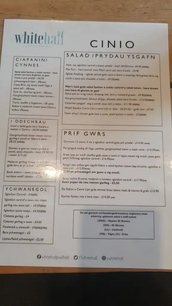 Menu_Whitehall_Pwllheli_image_4