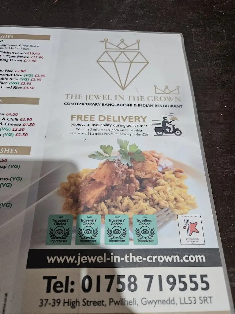 Menu_The Jewel In The Crown_Pwllheli_image_4