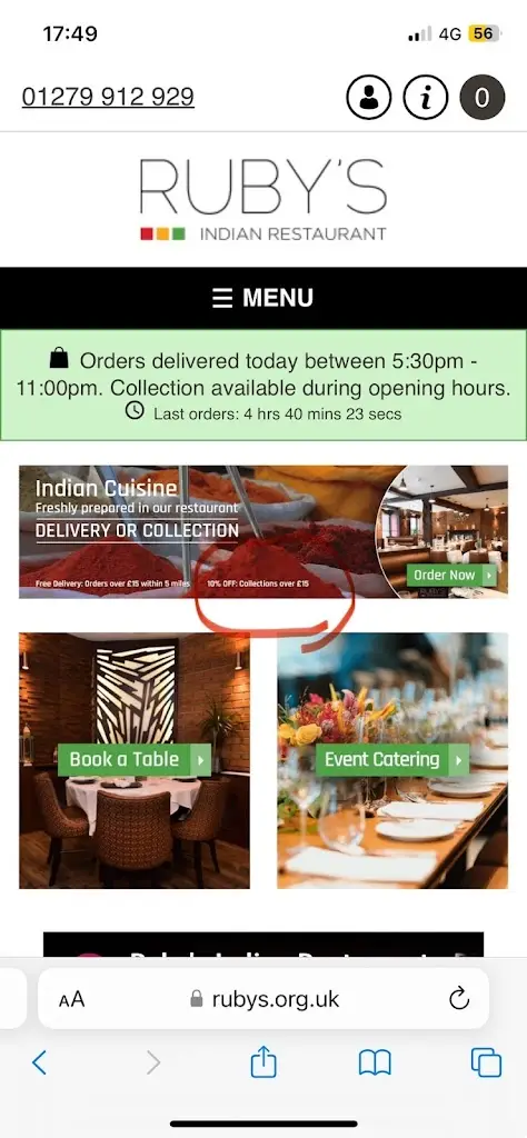 James_Ruby’s Indian Restaurant Bishop’s Stortford_Bishops Stortford_review