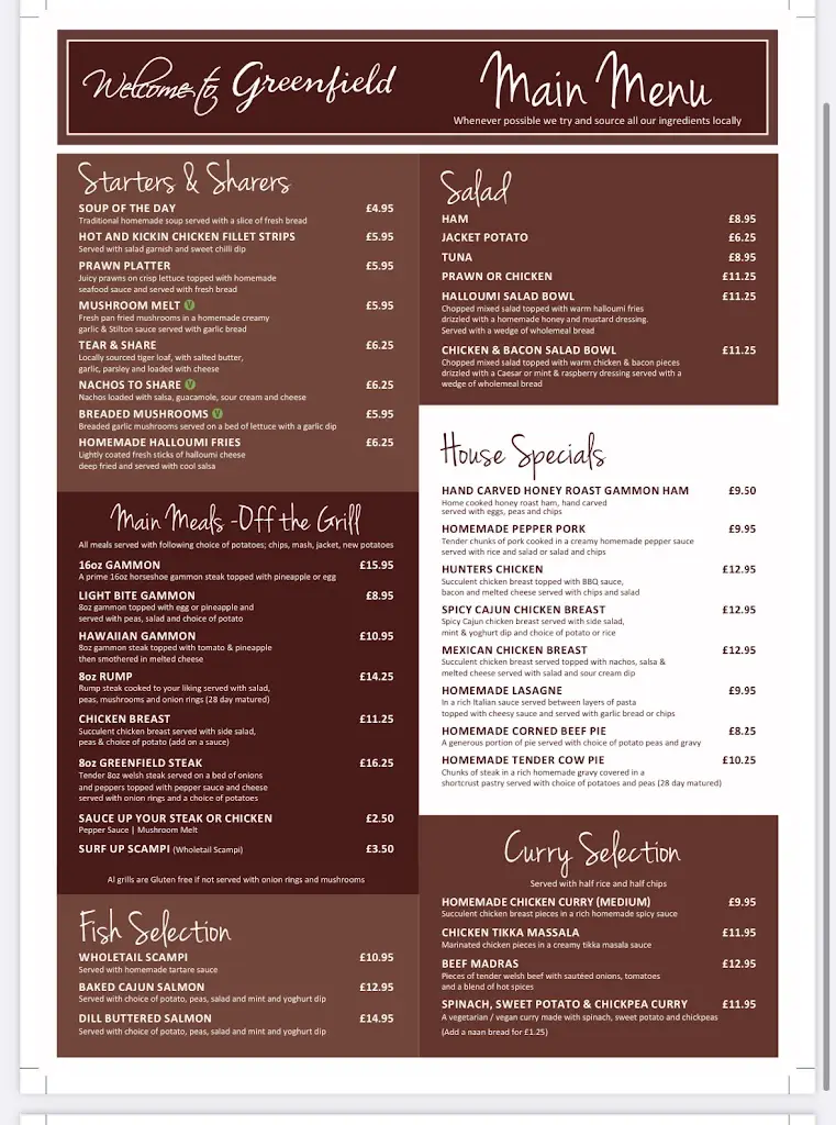 Menu_The Greenfield_Rhondda Cynon Taf_imagen_3