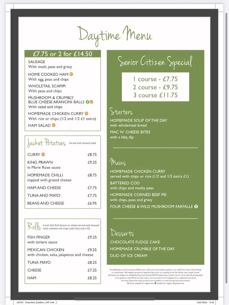 Menu_The Greenfield_Rhondda Cynon Taf_imagen_4