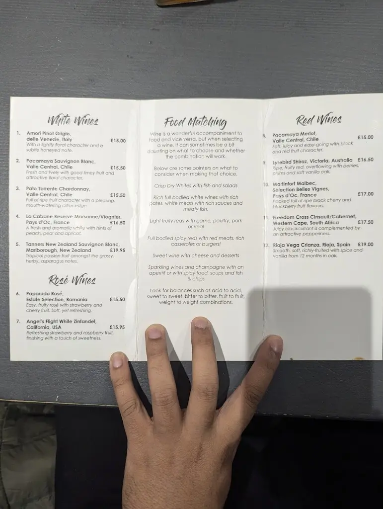 Menu_Brasserie at the Elan_Rhayader_image_1