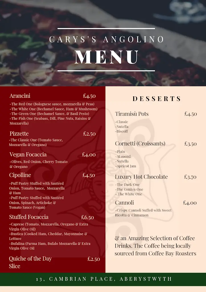 Menu_Carys's Angolino_Penparcau_image_1