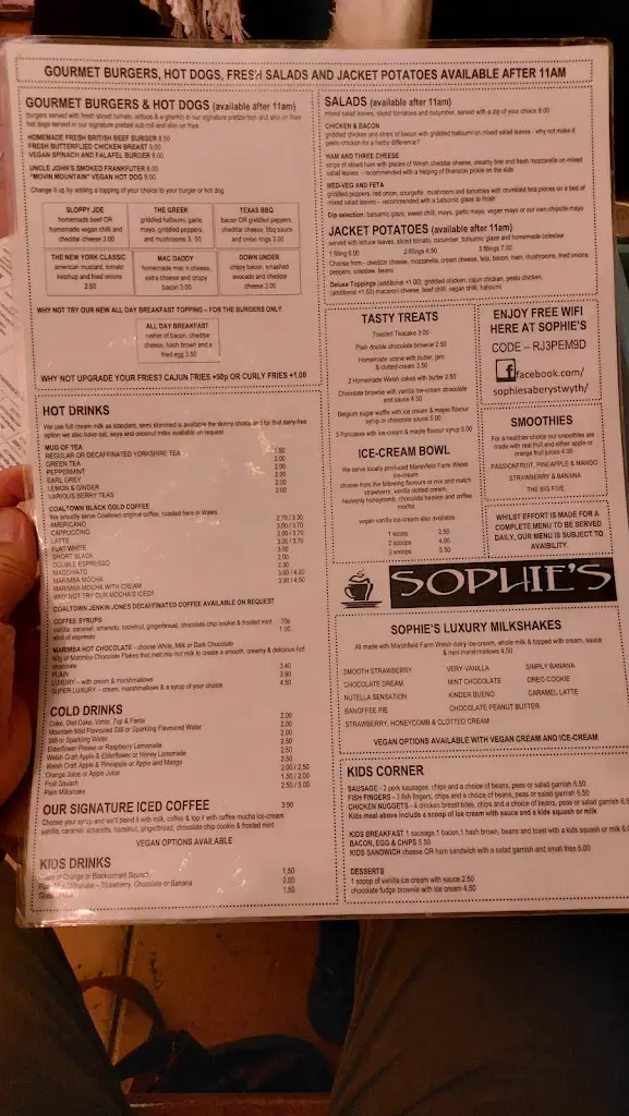 Menu_Sophie's_Penparcau_image_4