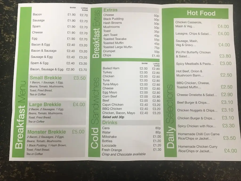 Menu_The Café_Blackley_image_2