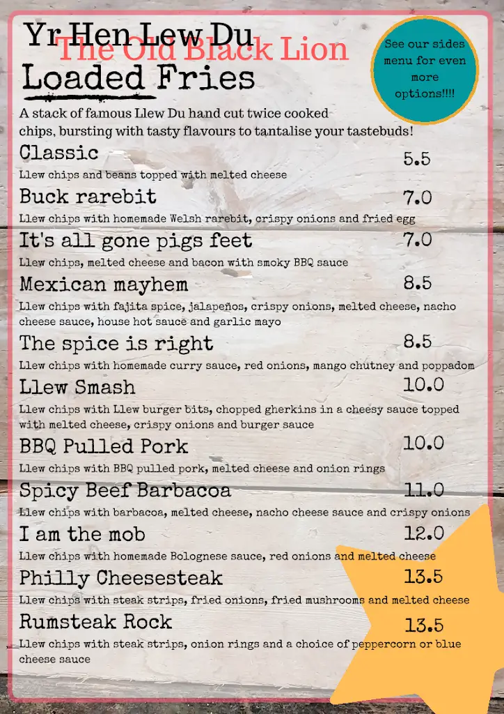 Menu_Yr Hen Lew Du_Penparcau_image_3