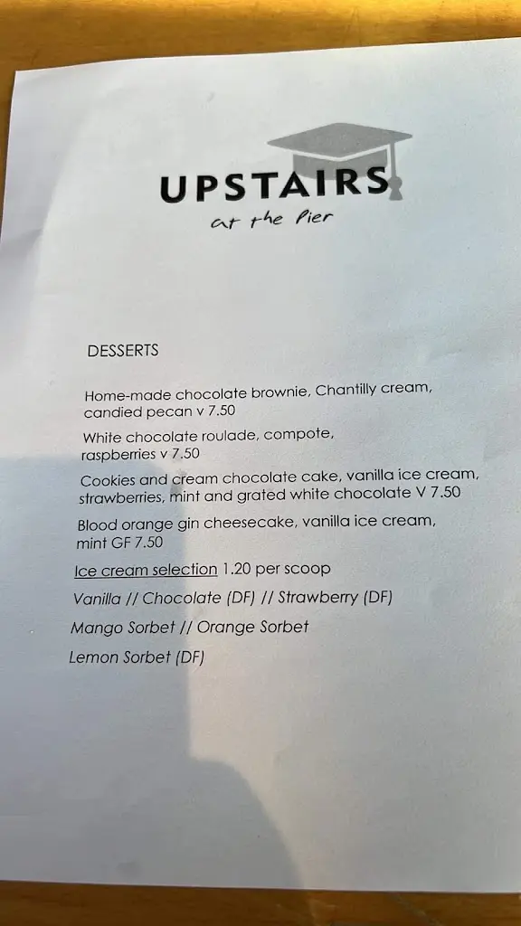 Menu_Upstairs Bar at Royal Pier_Penparcau_image_2