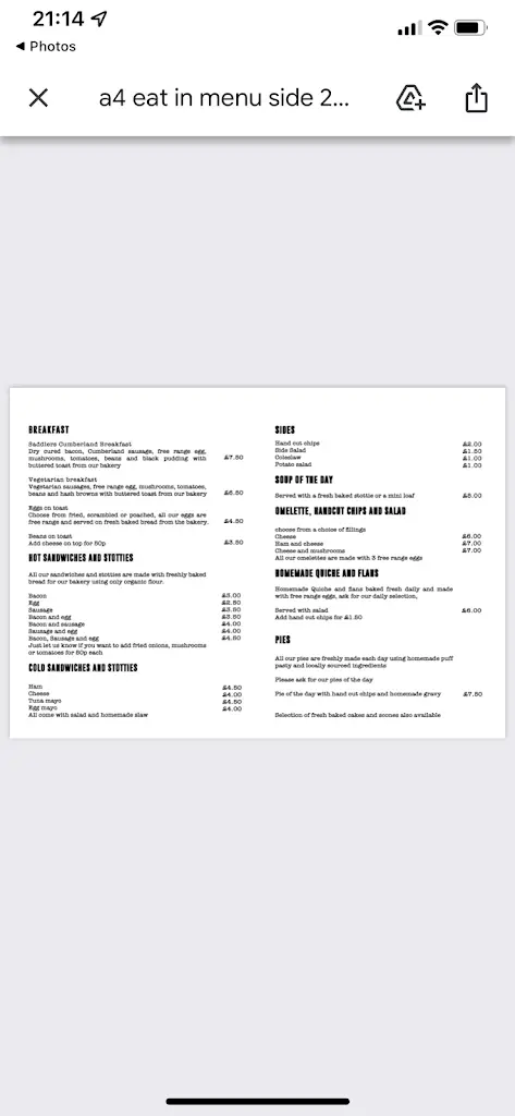 Menu_Saddlers Bakery Bistro_Alston_image_3