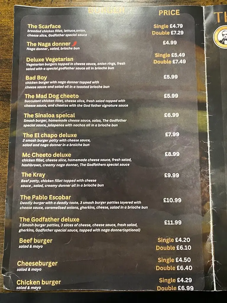 Menu_Godfather_Penparcau_image_2