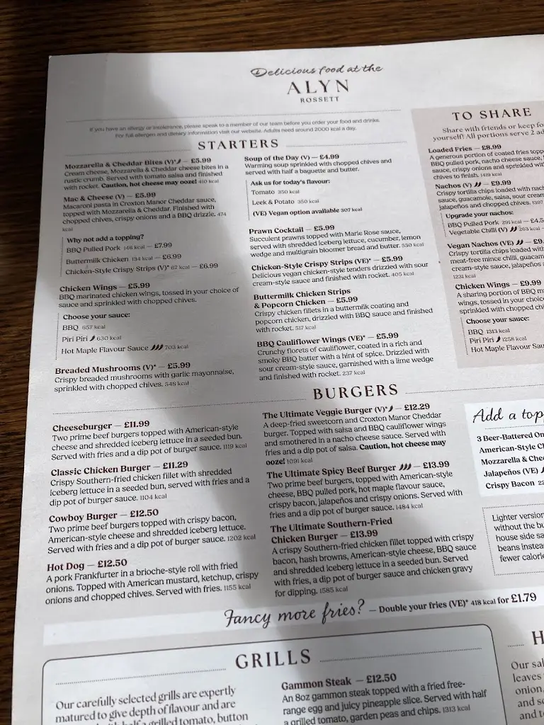 Menu_The Alyn At Rossett_Rossett_image_4